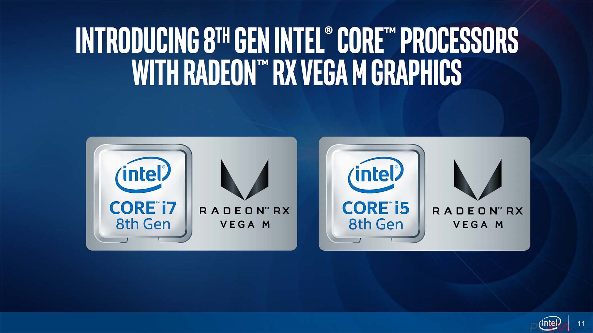 英特尔正式发布第八代酷睿 rx vega m处理器