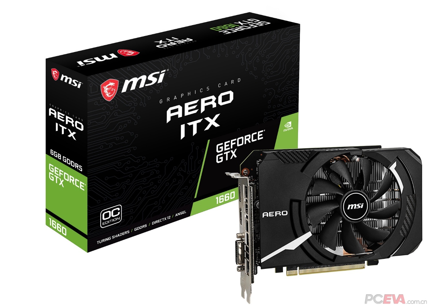 时尚银黑配色,至简外观设计,微星geforce gtx 1660 ventus xs c 6g