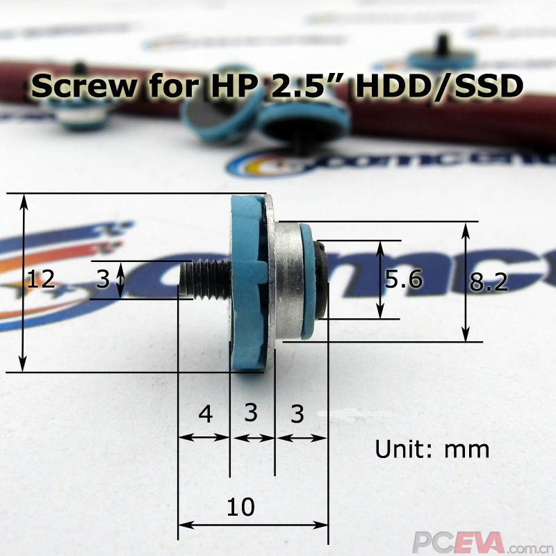 捕获4pcs, lot Mounting Screws for HP 2.5 SSD HDD 6000 6005 Pro 8000 8100 EliteDe.jpg