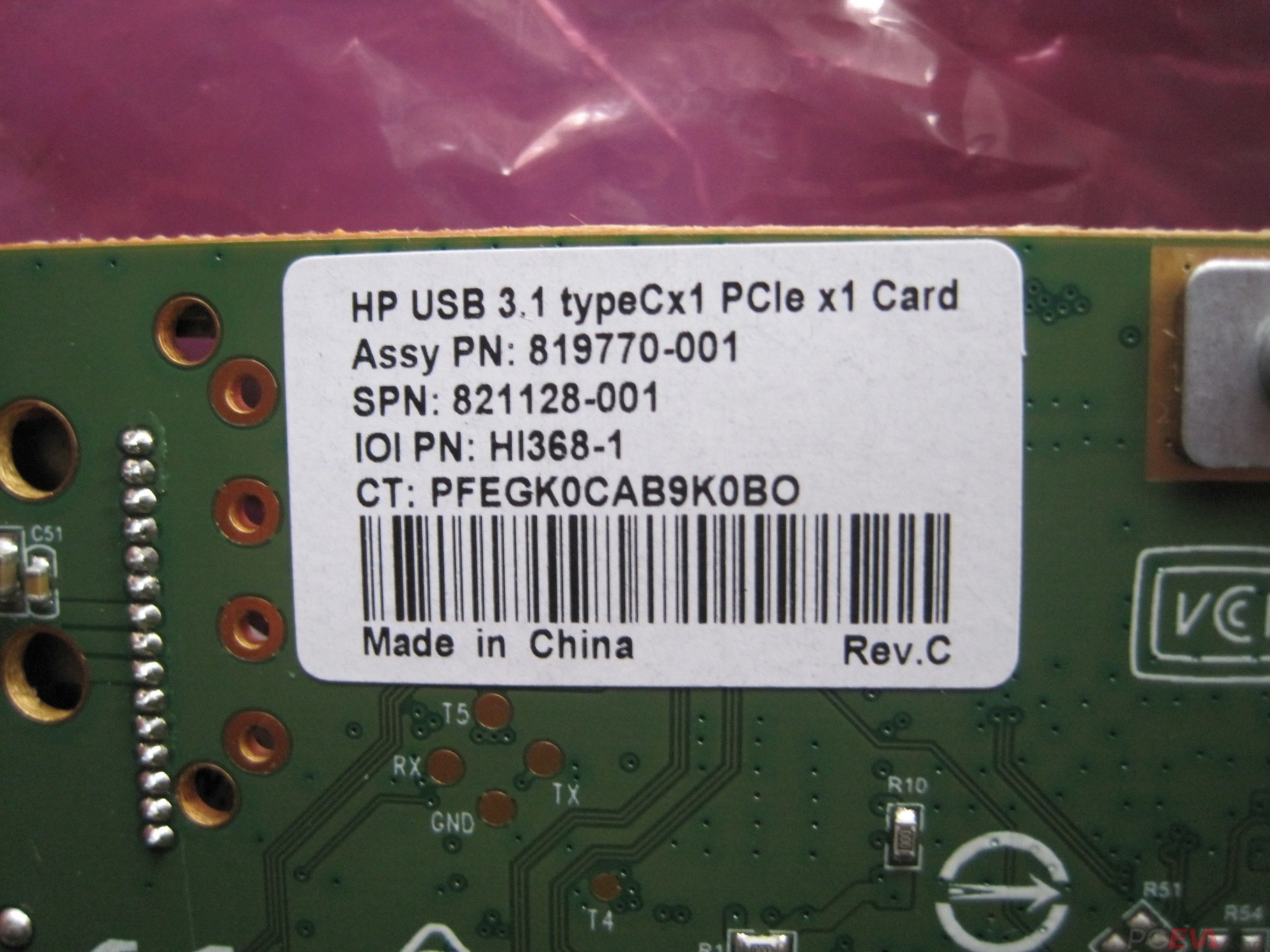 HP USB 3.1 Type-C PCIe x1 扩展卡 821128-001 819770-001 (3).jpg