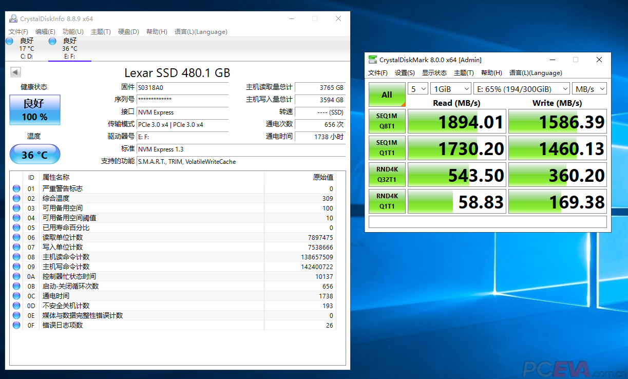 雷克沙NM610 480G CrystalDisk.PNG