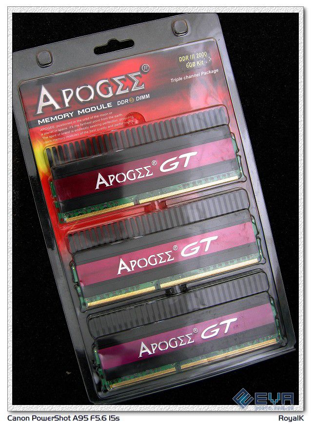 华东承启Apogee GT DDR3-2000三通道测试