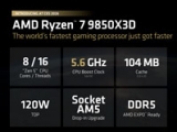 CES 2026：AMD发布锐龙AI 400和锐龙7 9850X3D处理器